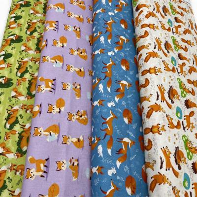 China China Wholesale Shrink-Resistant Stain Shirt Fabric Printed Kids Cartoon Cloth 100% Cotton Printed Textile Fabric for sale