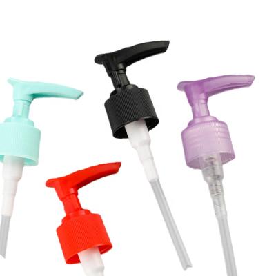 China Hotselling 20/410 24/410 28/410 Non Refillable Black PP Red Purple Green Plastic Clip Lotion Pump for sale