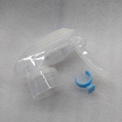 China Hotselling China Non-refillable Flower 24g 28 Fogger 410 pp Kao Gun Trigger Clear Plastic Sprayer for sale