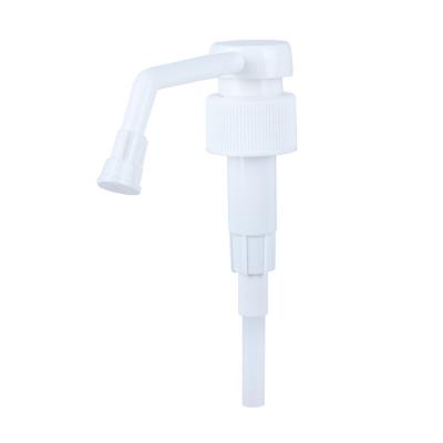 China 28/410 17G 10.2*3.4*10.5cm long nozzle plastic lotion shampoo pump head screw non refillable pump for sale