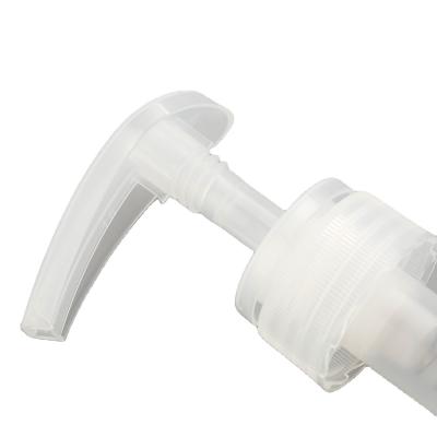 China Non Refillable Lotion Pump White Lotion Dispenser Pump Screw Cap Bottles Non Spill for sale