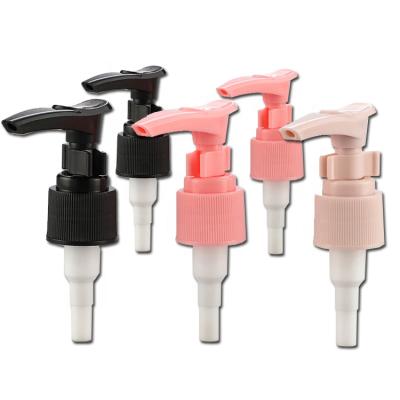 China New Non-Refillable Black Pink PP 20/410 24/410 28/410 Clip Plastic Lotion Pump for sale