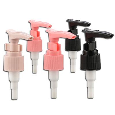 China Dropshipping Non Refillable Black PP Rose 20/410 24/410 28/410 Clip Plastic Lotion Pump for sale