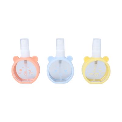 China Travel Cosmetic Plastic Sprayer Bottles Empty Trigger China Spray Set Bottle With Cartoon Silicone Holder for sale