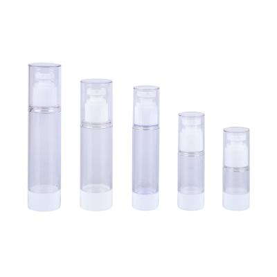 China Cosmetic OEM ODM 15ML 30ML 50ML 80ML 100ML AS PP Empty Plastic Flat Emulsion Spray Bottle for sale