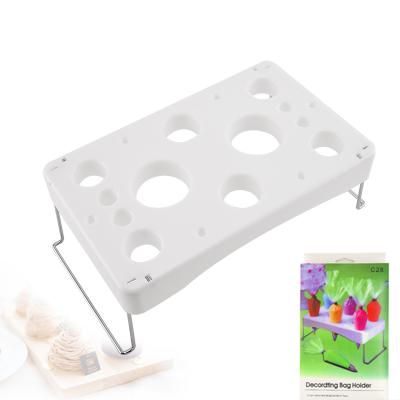 China Wholesale Plastic Cake Pastry Bag Shelf Decorating Tool Shelf Decorating Kitchen Baking Supplies for sale