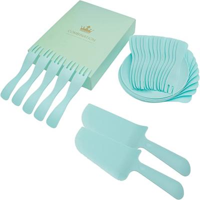 China CLASSIC Disposable Cake Knife and Fork Gift Box Shop Fork Dinner Tray High Grade Tableware for sale