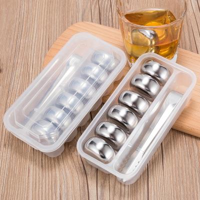 China Wholesale 304 Stainless Steel Ice Metal Viable Ice Cubes Ice Iron for sale