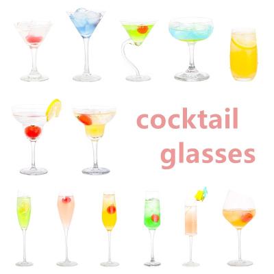 China Creative Wholesale Western Margaret Cup Cocktail Wine Cup Bar Martini Glass Cup Set for sale