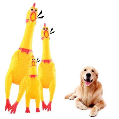 China 2022 Viable The New Hot Selling Shrilling Chicken Dog Squeak Non-Toxic Funny Dog Toy With Vocal for sale