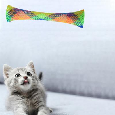 China 3 Viable Bouncing A Bell Funny Mint Fun Pet Cat Toy Stick Cat Toy Wand Stick Sports Bouncing Sports Pet Cat Toys for sale