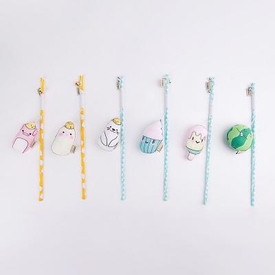 China Funny Stocked Cat Toy Funny Teaser Cat Toy Stick Magic Wand Stick Pet Toys Interactive Puzzle Rope Cloth Feather for sale