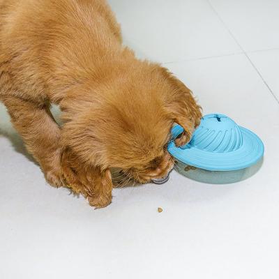 China Sustainable Hot Selling Small Toys Eco-friendly Dog Feeding Toy Fun Pet Feeding Training Toy Driving Permeable Dog Feeding Ball for sale