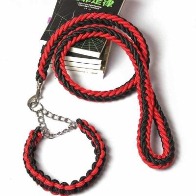 China Colorful High Quality Stocked Training Dog Rope Leash Dog Outdoor Hunting Lead for sale