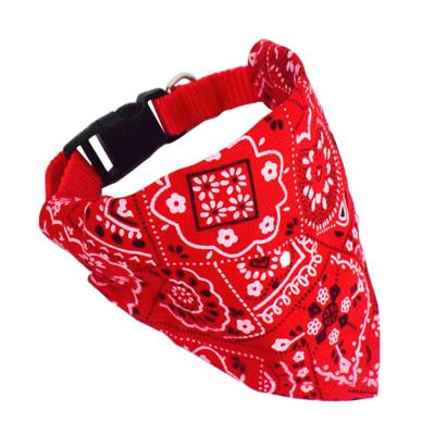 China Custom Logo Polyester Tarpaulin Neck Scarf Triangle Viable Scarf Adjustable Pet Bandana For Dogs for sale