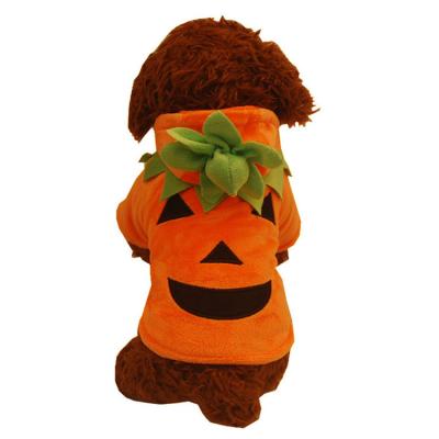 China Sustainable 2021 Winter Season Halloween Party Winter Clothes Dog Pumpkin Costumers Halloween Clothes for sale