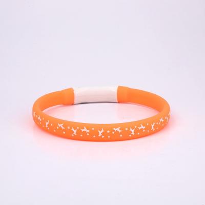 China Lights Wholesale Popular Adjustable Pet Supplies Tending Products Collar Custom Dog Collar With Led Light for sale