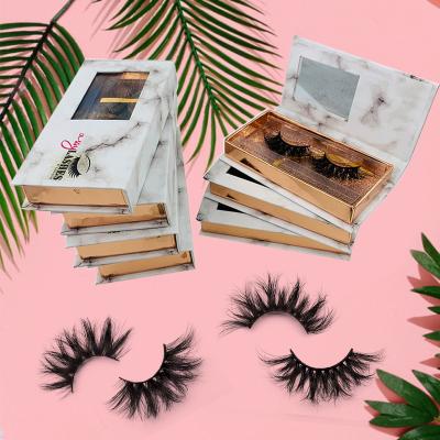 China Real 25mm Full Thick False Eyelash Seller Strip 3d Lasheswholesale Flaps Mink Eyelashes 100% 25mm Mink Fluffy Eyelash Wholesale for sale