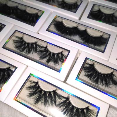 China 3d Thick 25mm 100% Sellers Mink Eyelash With Customized Boxes Fluffy Mink Eyelashes Private Label Eyelash for sale