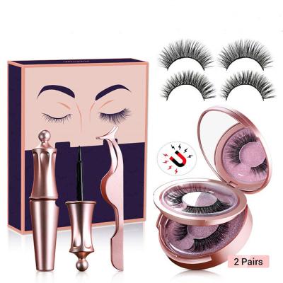 China Wholesale Lightweight Transparent Tape Faux Mink Lashes Magnetic Vendor Wicks Set With Custom Wick Packaging Premium for sale