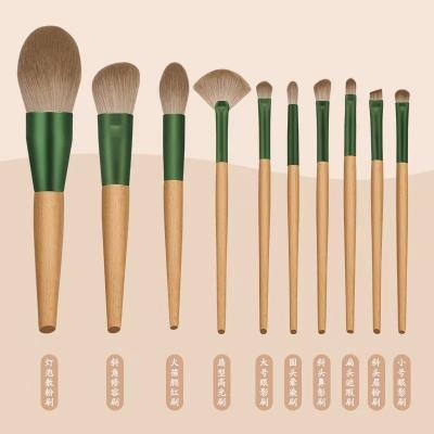 China Angular Blush Makeup Brushes Private Label Cosmetic Powder Eyeshadow Foundation Blush Blending Beauty Make Up Brush Tool Kit Custom for sale