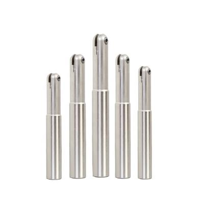 China 42CrMo steel spherical endmills T2139 8R profile milling cutter ball nose indexable taper end mill, P320 inserts tools for sale