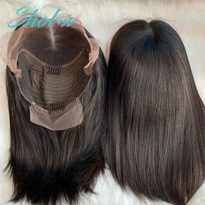 China Free Shipping Short Bob Wigs For Black Women, Short Bob Swiss Lace Human Hair Wig, Silky Straight Wave 4x4 Lace Closure Wig Hair for sale