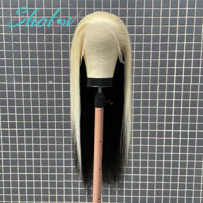 China HD Swiss Blonde Sheer Frontal Wig, 34 Inch Long Straight Human Hair Wave 1B T4/613 Lace Front Wig Silky Straight Hair 1b/613 for sale