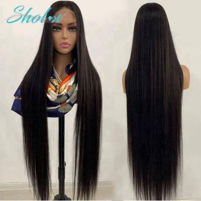 China Water Wave HD Full Lace Wig Transparent Silky Straight Peruvian Wet Hair Lace Front Wig 40 Inches, 30 Inch HD Curly Full Lace Hair Wig for sale