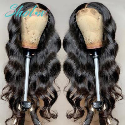 China 12inch Sheer Wigs,Cambodian Human Hair Mix Wigs,Indian Short Hair HD Lace Frontal Wigs Water Wave Hair Closure for sale