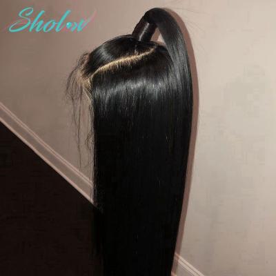 China Silky Straight Good Quality Wave Wig Custom Made Elastic Band Wig, Long Best Quality Cambodian Straight Wig, Brazilian Celebrity Straight Bangs Wig for sale