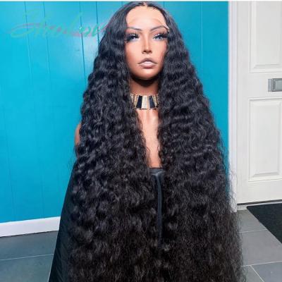 China Mink Brazilian Deep Wave Hd Full Lace Wig, Bleached Transparent Hd Preplucked Lace Wig, 250 Density 360 Undectable Full Lace Wig for sale