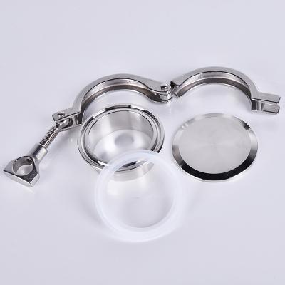 China Beer Sanitary 2.5inch High Pressure Tri Clamp Set Whole Sale Tri Clamp Factory for sale