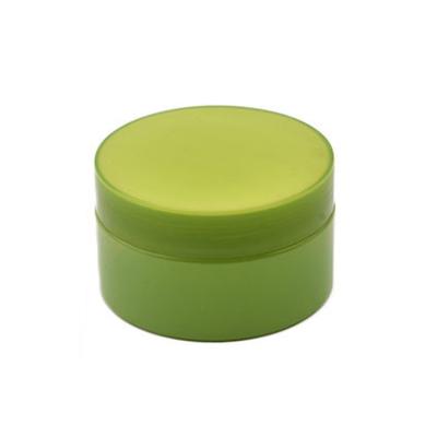 China Cosmetic In Transparent Green Pet Aloe Container Stock 100ml Gel Cream Bottle Cosmetic Packaging Plastic Jar for sale