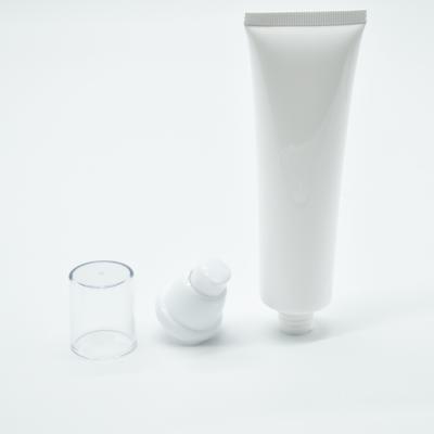 China Wholesale Empty Cosmetic Face Wash Plastic Tube Clear Plastic For Hand Cream Cosmetic Plastic Tube for sale