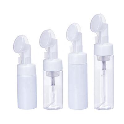 China Cosmetic Face Washing Dispenser Brush 100ml 120ml 150ml 200ml Cosmetic Foam Emulsion Foam Bottle Plastic Foam Facial Bottle for sale