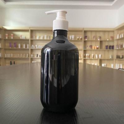 China BEAUTY PACK in stock 200ml 250ml 300ml 500ml PET stock clear black round bottle with lotion pump hand sanitizer packaging hand wash bottle for sale