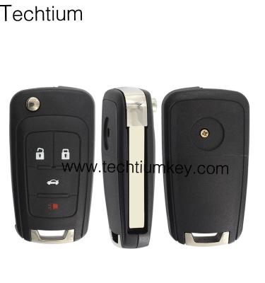 China Car Key 4 Button Modified Folding Flip Remote Key Shell With Cover Car Key Replacement Case For Opel for sale