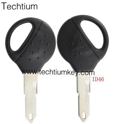 China Car Key Transponder Key Shell ID46 206 Blade For Peugeot for sale