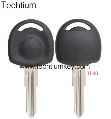 China Car Key Transponder Key with ID40 Chip Straight Blade for Opel for sale