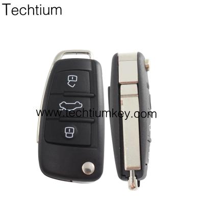 China ABS/Plastic Q7 Car Key 3 Button Remote Key With Mhz433 4F0 837 220AF For Audi for sale