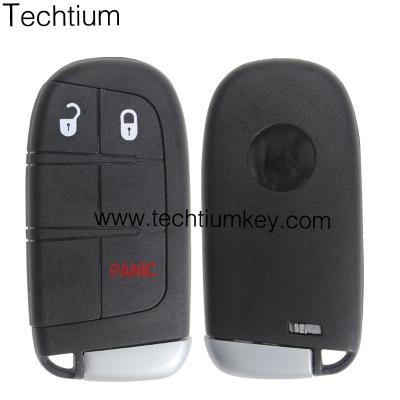 China ABS/Plastic Techtium Key for Fiat 433MHZ ID46 Chip Car Remote Key Blank for Fiat 500 500X 500L for Dodge/for Jeep with 2 3 4 5 button for sale