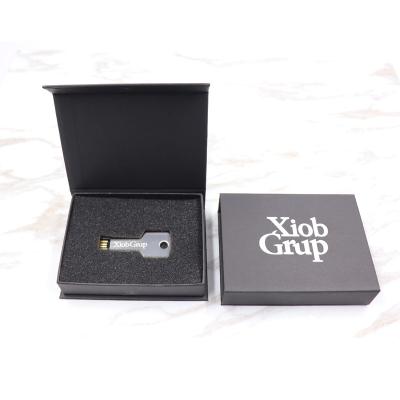 China Hot Sale Metal Plastic Key Shape USB Flash Drive 64GB 32GB 16GB 8GB USB Pen Drive With Your Logo Customized for sale