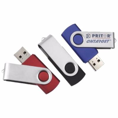 China Hot Selling Metal Swivel USB Drive Custom Logo Flash Tornado USB 16GB 32GB for sale