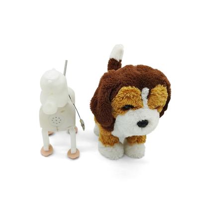 China Sound Stupid Plush Toy Cartoon Stuffed Toy Plush Dogs Electronic Dog Movement Game for sale