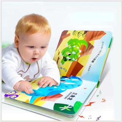 China 2021 Wholesale Parent-Child Interactive Musical Push Button Sound Children Books For Education Children Fur Touch Reading for sale