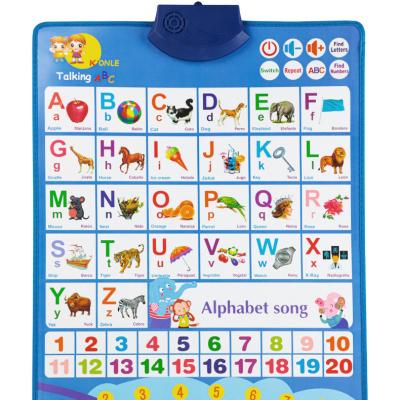 China Parent-children interactive factory customized kids educational musical push button sound box mat map chart for education children touch reading for sale