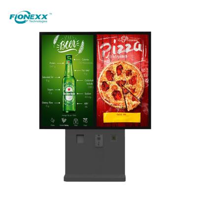 China 55'*2 Drive Through Digital Signage Exterior Digital Signage 1920 x 1080 A prueba de tiempo en venta