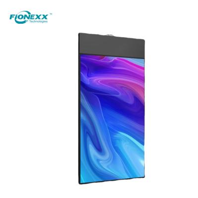 China 55inch Ultra Slim Double Sided Hanging Lcd Display Vertical Digital Display 700nits+700nits en venta