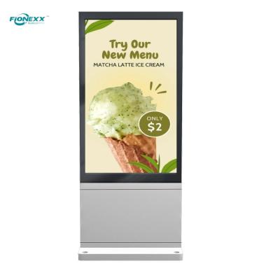 China Super-schlanke Digital Signage Kiosk Doppelseitig LCD Werbe-Player vertikaler Totem zu verkaufen